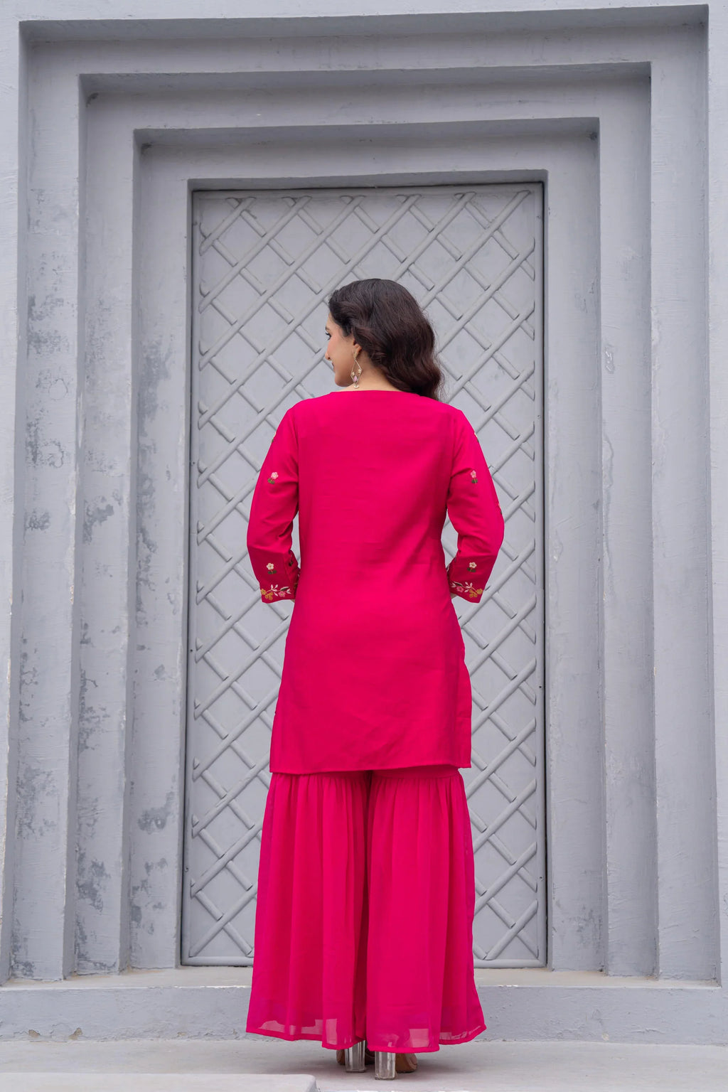 Gulnaar Gulab Embroidered Sharara Set for Women | Premium Festive & Wedding Wear