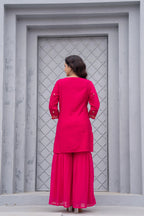 Gulnaar Gulab Embroidered Sharara Set for Women | Premium Festive & Wedding Wear