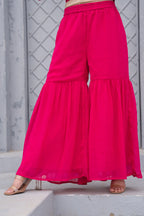 Gulnaar Gulab Embroidered Sharara Set for Women | Premium Festive & Wedding Wear