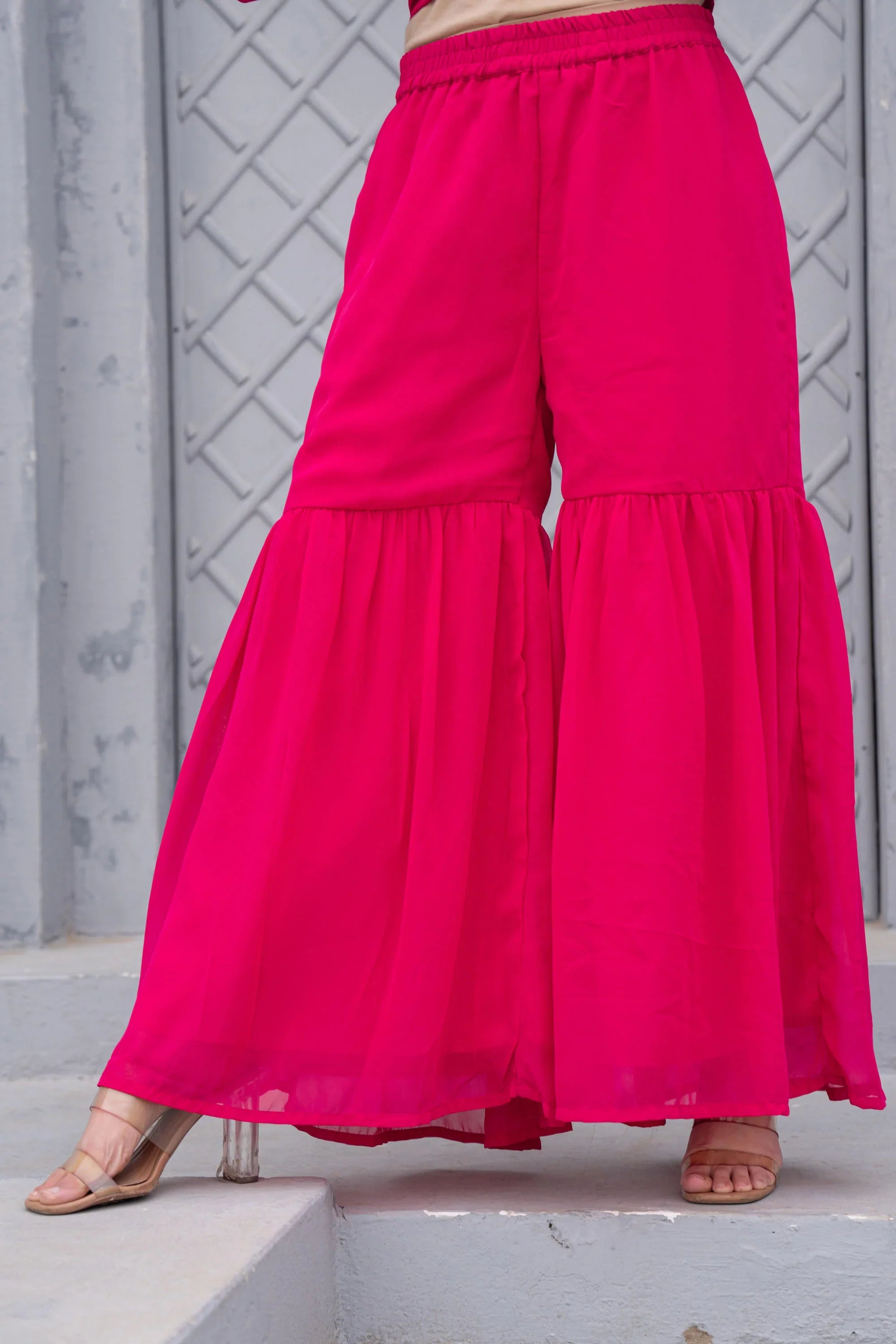 Gulnaar Gulab Embroidered Sharara Set for Women | Premium Festive & Wedding Wear