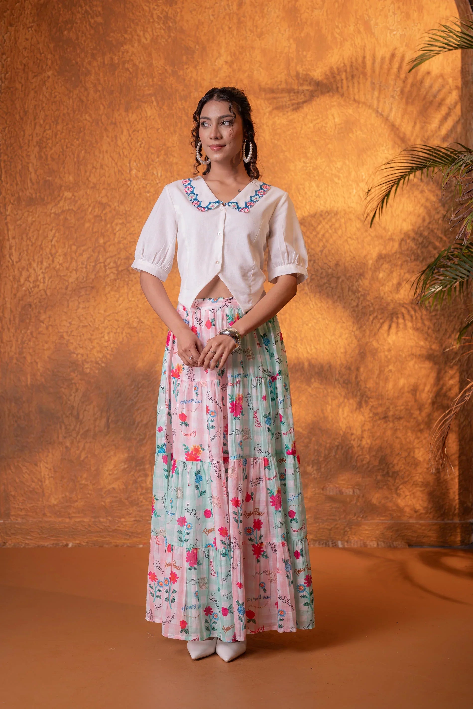 Pastel Bloom Co-Ord Set for Women | Floral Summer Chic Wear