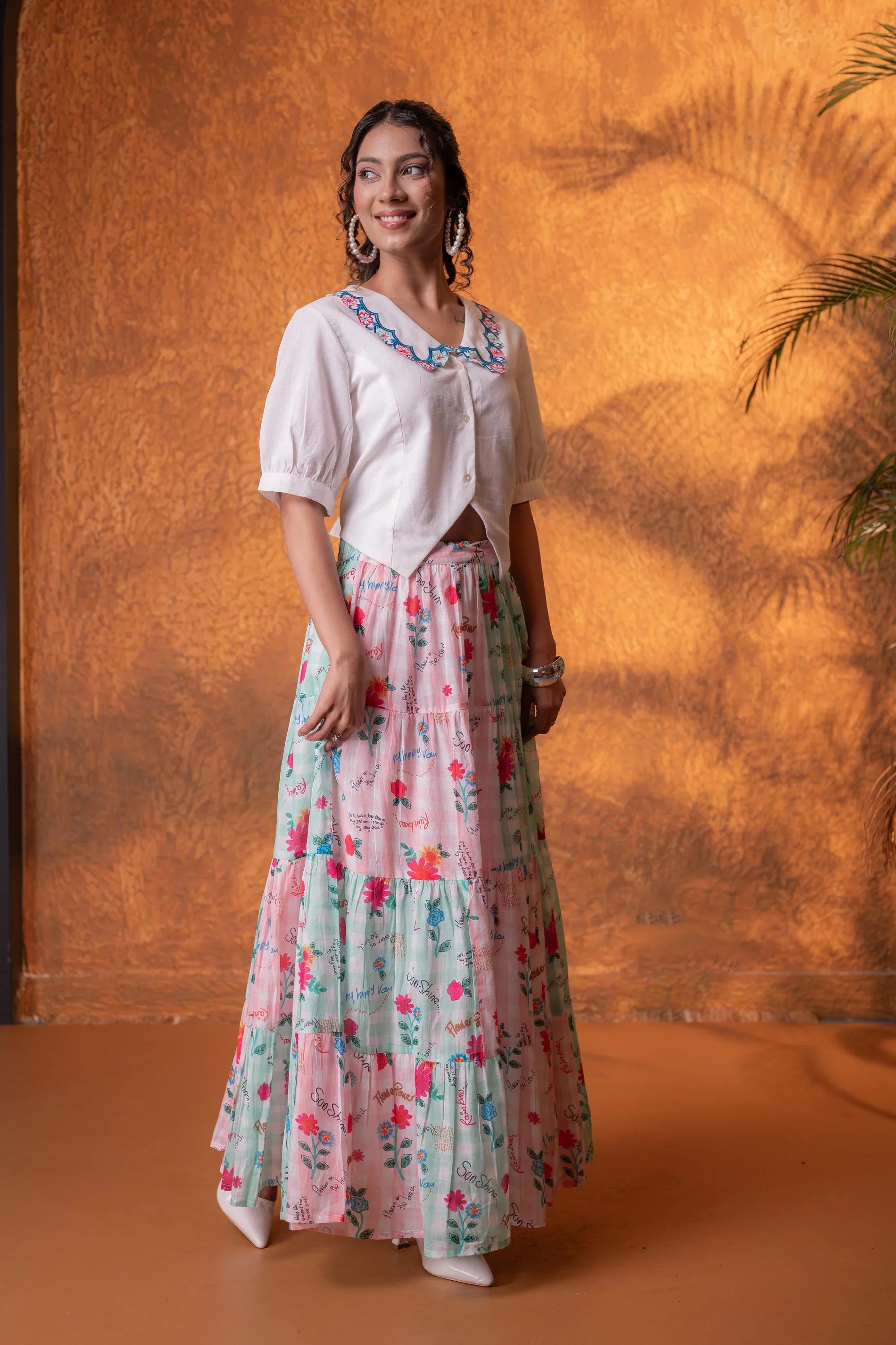 Pastel Bloom Co-Ord Set for Women | Floral Summer Chic Wear