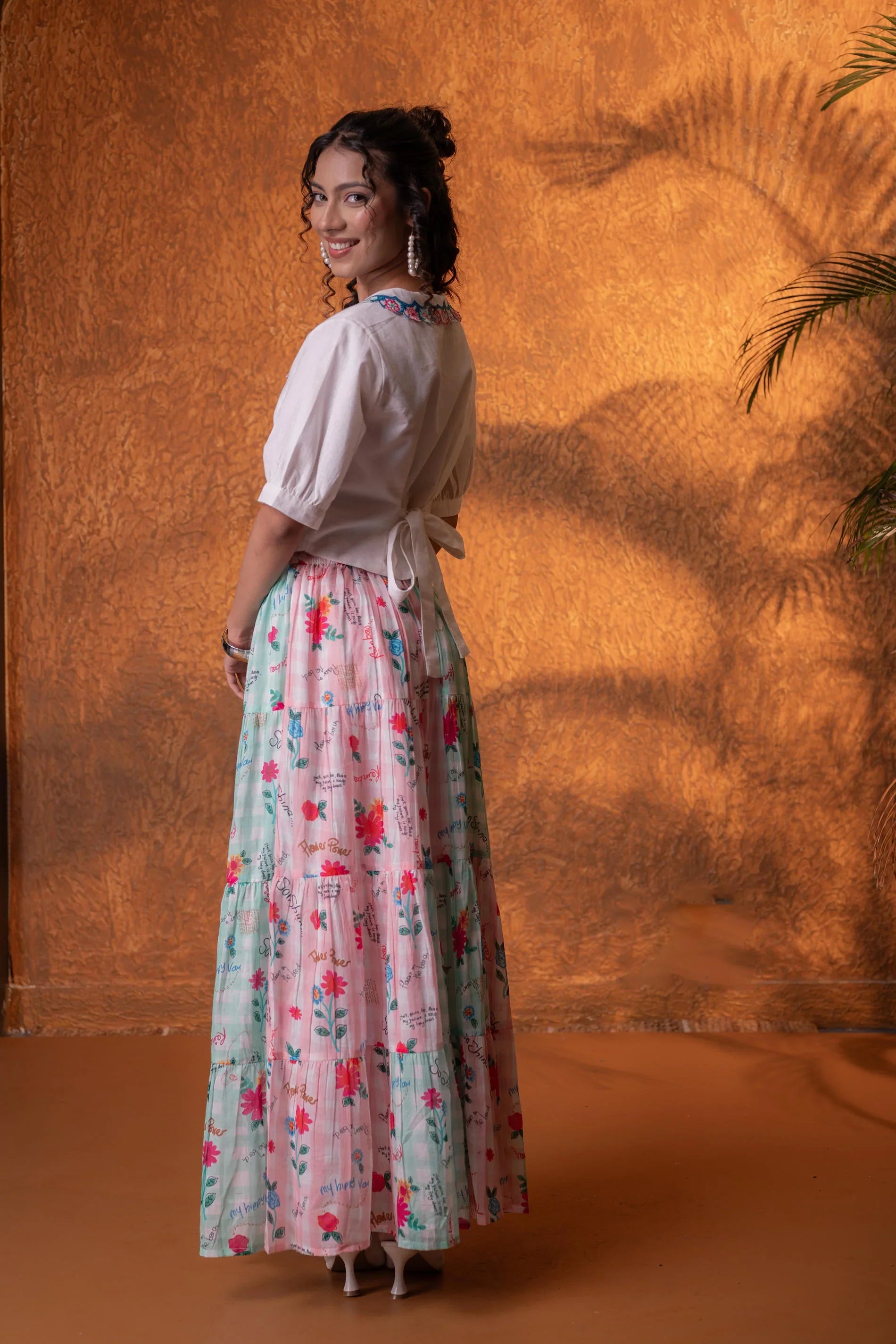 Pastel Bloom Co-Ord Set for Women | Floral Summer Chic Wear