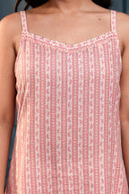 Pink Ethnic Motifs Sequin Kurta for Women | Elegant Festive Wear in Man-Made Fiber