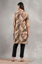 Brown Printed Straight Kurta | Elegant Ethnic Everyday Wear